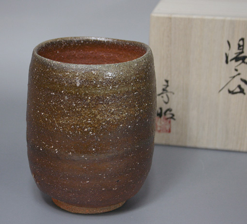 Bizen yunomi teacup  by Shibuta Toshiaki
