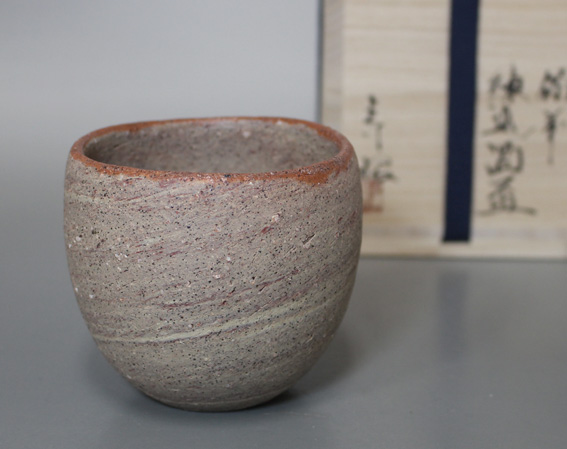 Bizen shochu cup by Shibuta Toshiaki