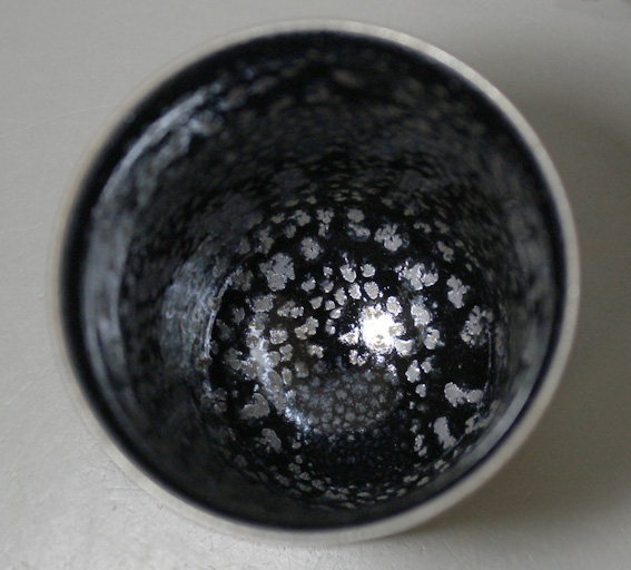 Tenmoku yunomi tea cup by Hashimoto Daisuke