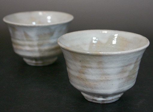 Kohiki yunomi cups by Takumi