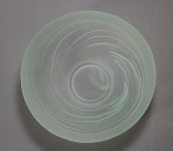 Glass tea bowl from Tsukiyono Glass Workshop
