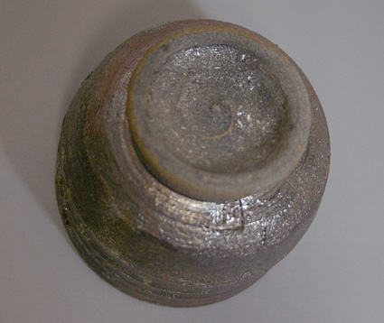 Japanese pottery  - Tanba (Tamba) guinomi sake cup