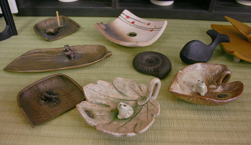 Shigaraki incense holders/Takaoka copper incense holders/Nanbu cast iron incense holders
