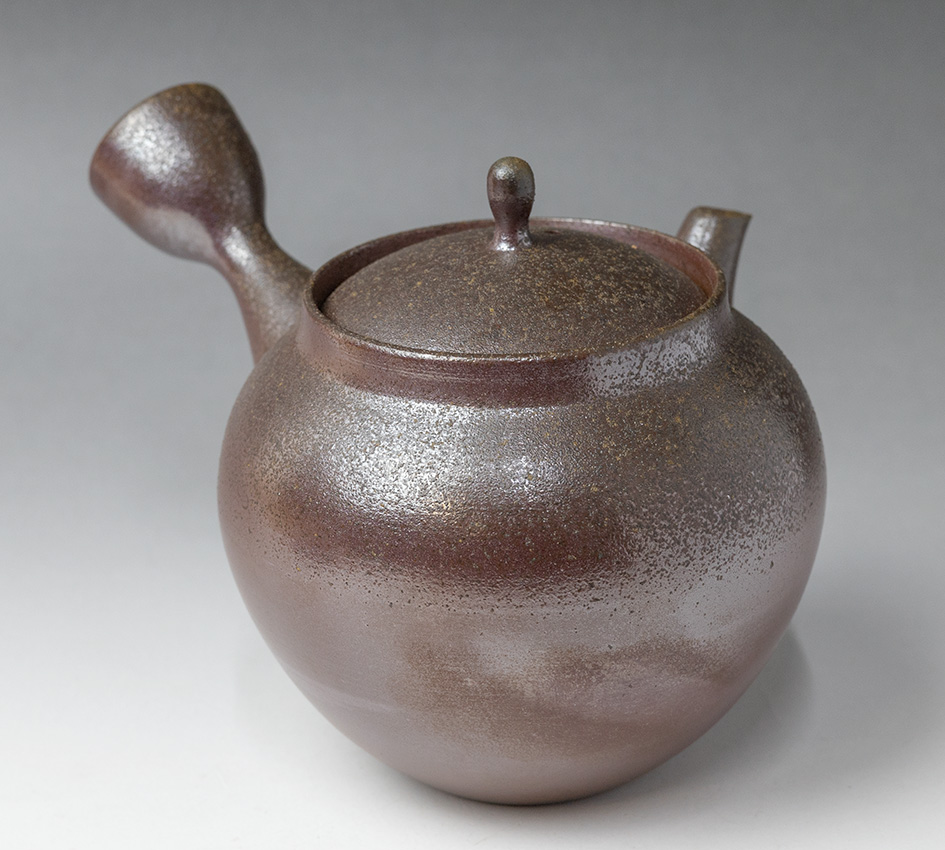 Banko teapot by Otsuki Shun - side view