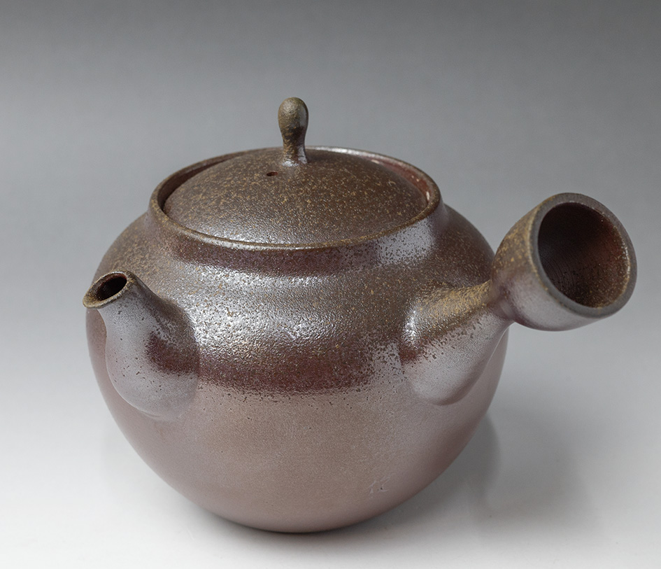 Banko teapot by Otsuki Shun - side view