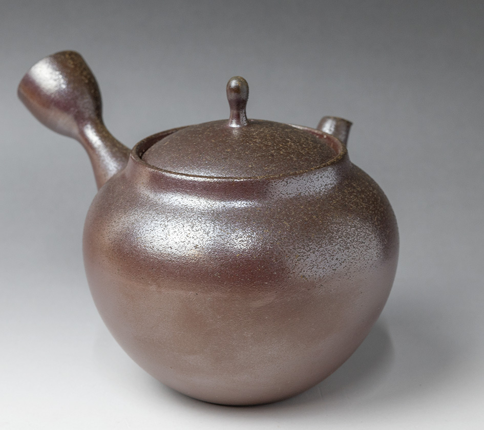 Banko teapot by Otsuki Shun - side view