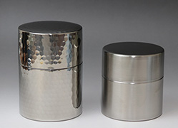 Stainless steel tea canister