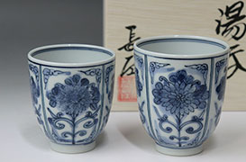 Japanese pottery -Kutani Yamamoto Choza