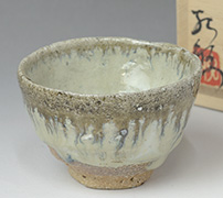 Chosen karatsu guinomi by Nishikawa Mitsuharu