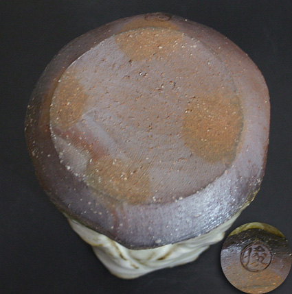 Japanese pottery  - Hagi vase by Mukuhara Kashun