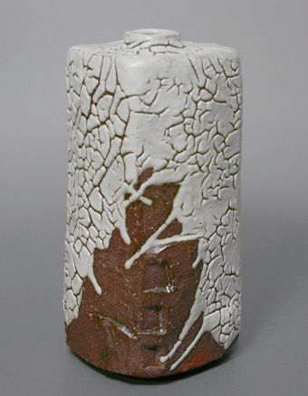 Japanese pottery  - Hagi vase by Mukuhara Kashun