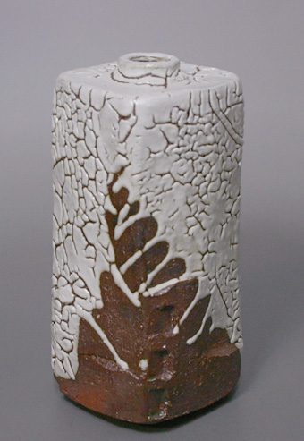 Japanese pottery  - Hagi vase by Mukuhara Kashun