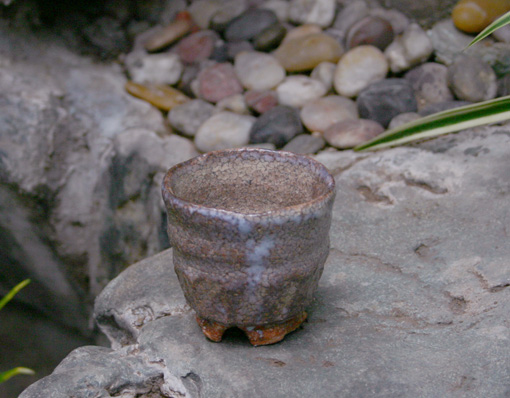 Hagi guinomi sake cup by Matsuura Mugen