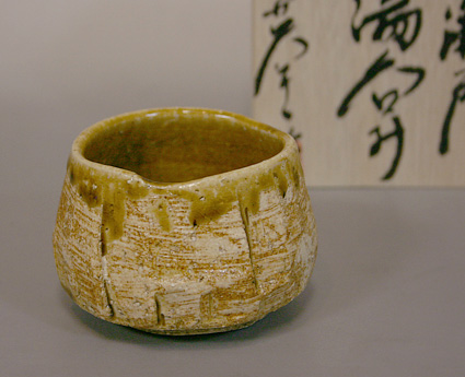 Japanese pottery - Kiseto yunomi teacup