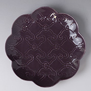 Arabesque purple plate