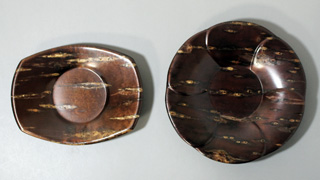 Sakura bark saucers