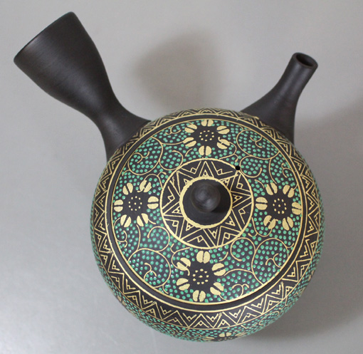 Tokoname teapot kyusu by Gyokko