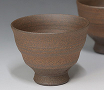 Japanese pottery - Tokoname sencha teacups by Hokujo