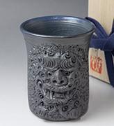 Japanese pottery - yunomi tea cup by Konishi Yohei