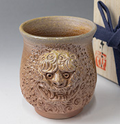 Japanese pottery - yunomi tea cup by Konishi Yohei