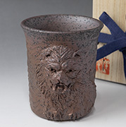 Japanese pottery - yunomi tea cup by Konishi Yohei