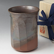 Japanese pottery - yunomi tea cup by Konishi Yohei