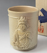 Japanese pottery - yunomi tea cup by Konishi Yohei