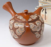 Japanese pottery - Tokonameyaki teapot by Shunen II