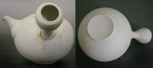 Japanese pottery- Tokoname kyusu teapot by Yoshiki