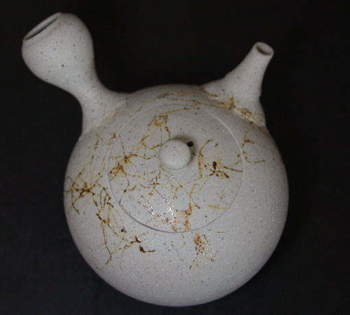 Japanese pottery- Tokoname kyusu teapot by Yoshiki