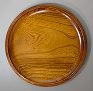 Lacquered wooden (Zelkova) tray
